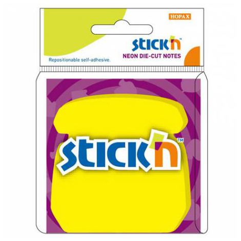 Notes samoprzylepny Stick'n Telefon żółty neon 76x76mm, 50szt
